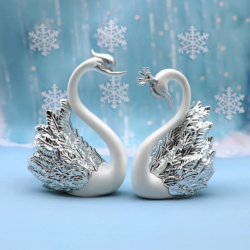 Swan Pair Cake topper - Image 2