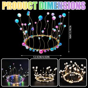 Pearl Crown Cake topper