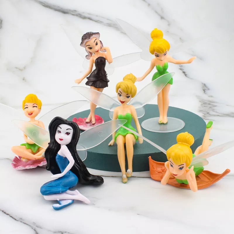 Plastic Tinker bell set cake topper
