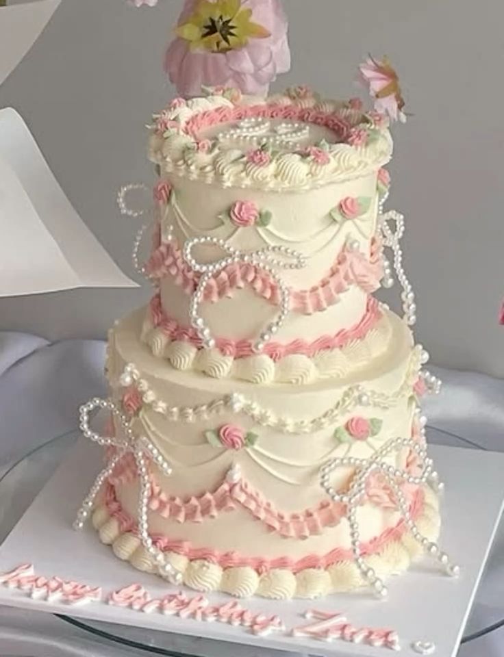 Pearl Bow Cake Topper - Image 4