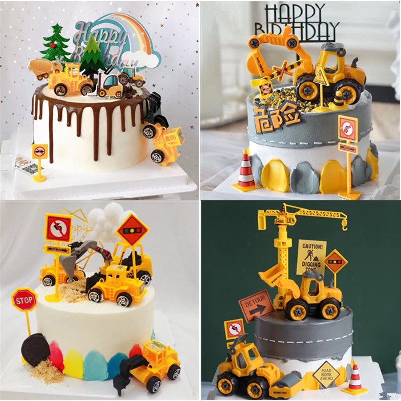 Tractor Set Cake Topper