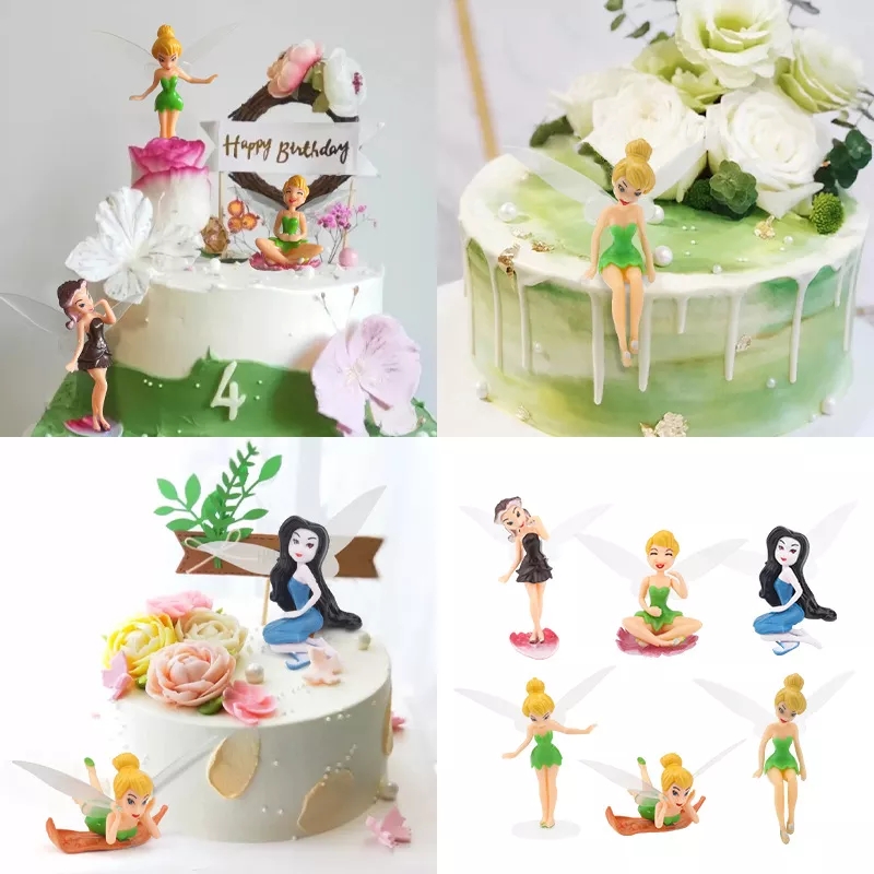 Plastic Tinker bell set cake topper - Image 2