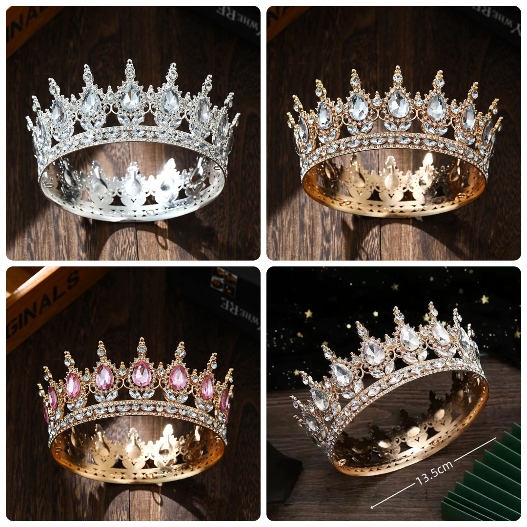 Viral Big size Crown Cake topper
