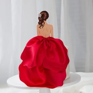 Dress with doll stick